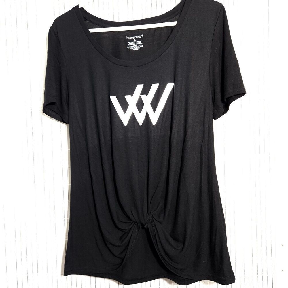Boxercraft Tshirt For Women Size Large Color Black Stretch Lightweight  B7
